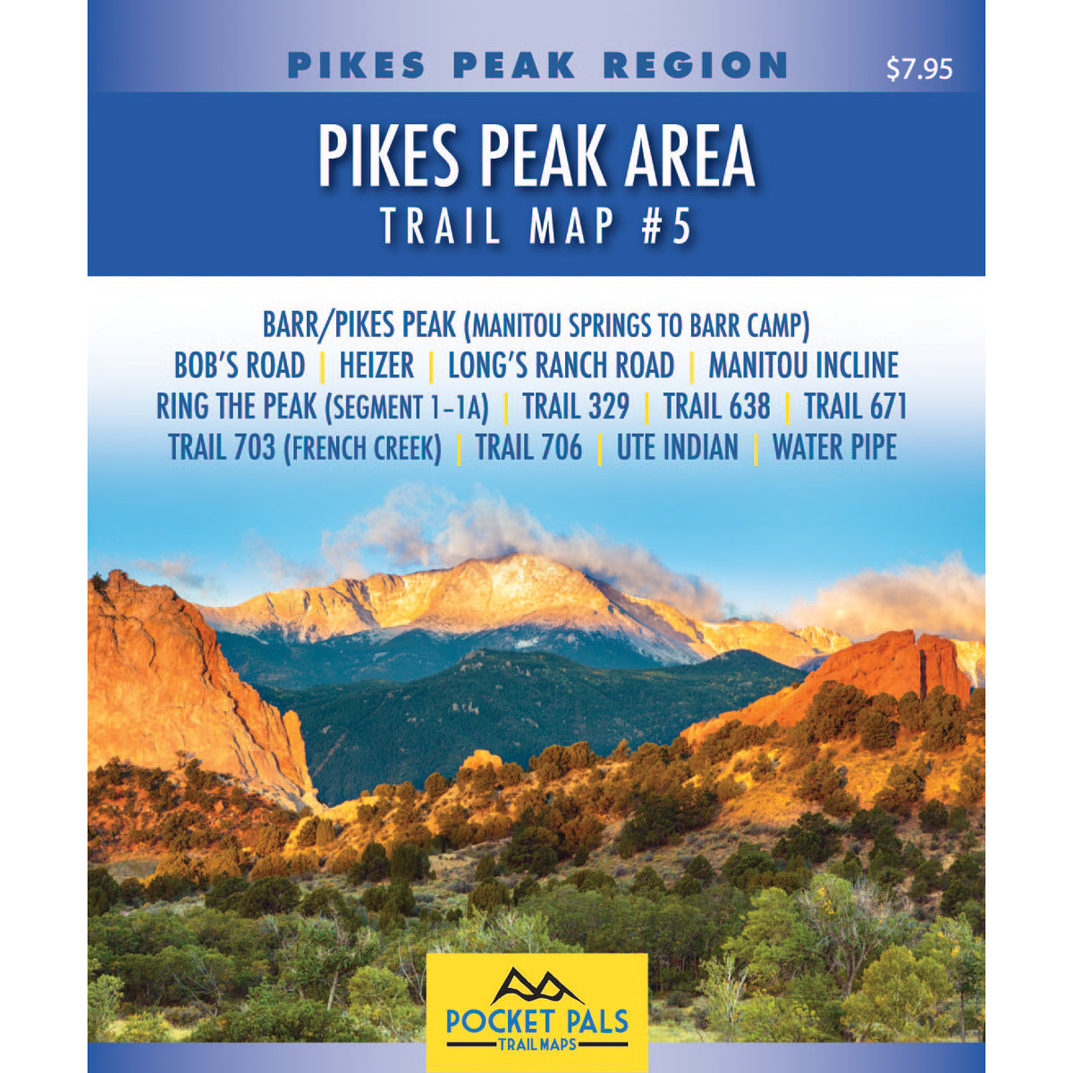 Pikes Peak Hiking Trail Map