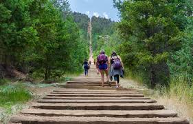 The Manitou Incline in Manitou Springs, Colorado