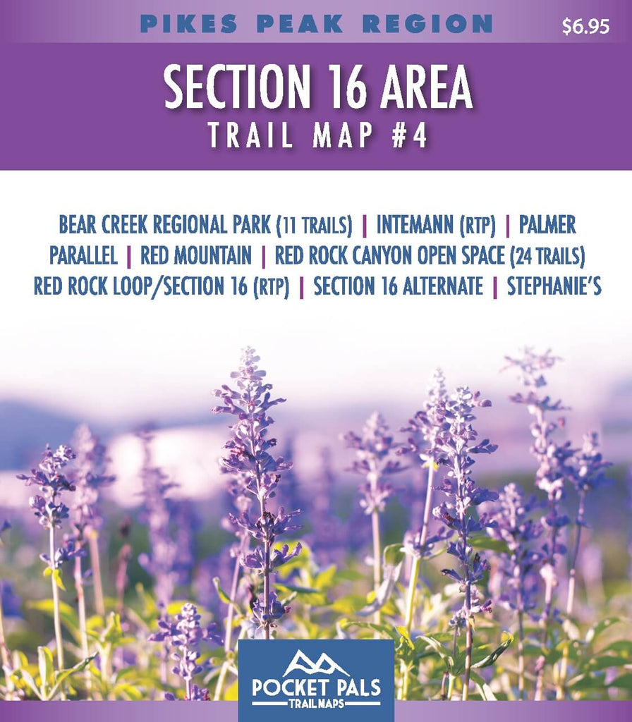 Pocket Pals Trail Map, Map #4, Section 16 Area