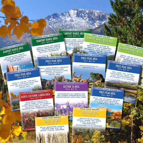 Pikes Peak Region Trail Map Series - 14 map bundle