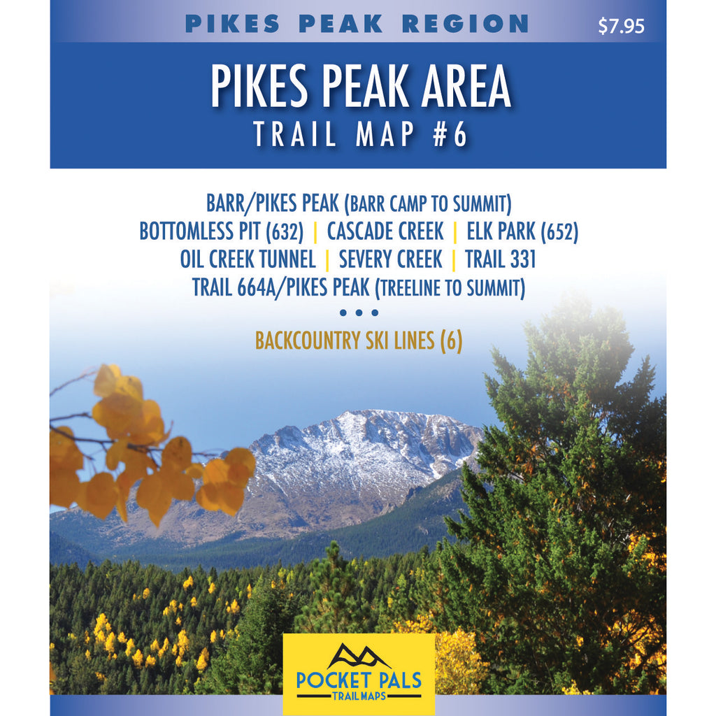 Pikes Peak Trail Maps - including Barr Trail