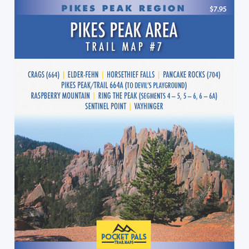 Pikes Peak Area Trail Maps - Pancake Rocks, Horsethief Falls, Ring the Peak, etc