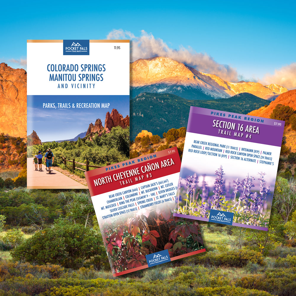 Colorado Springs Map Bundle - Our three most popular trail maps