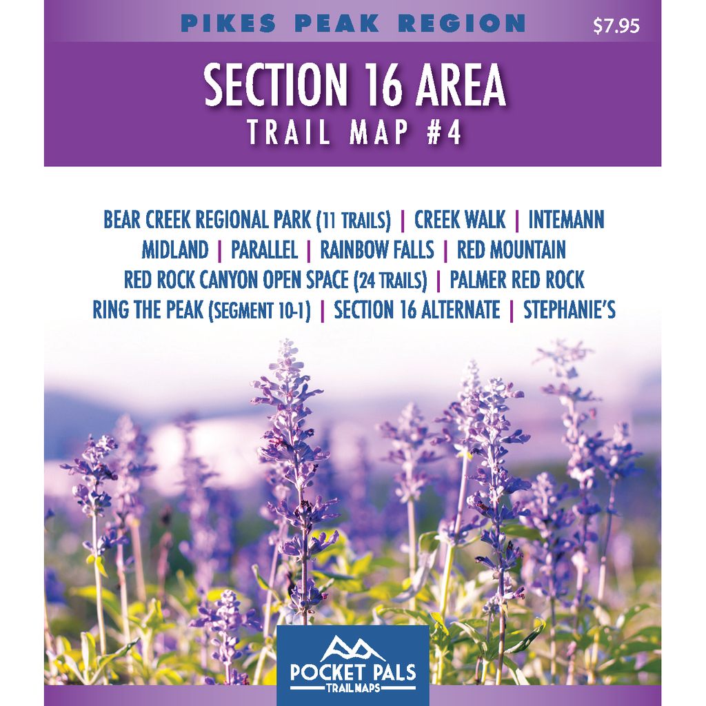 Pikes Peak Region Trail Map - Red Rock Canyon Open Space, Bear Creek Regional Park Trails, etc.